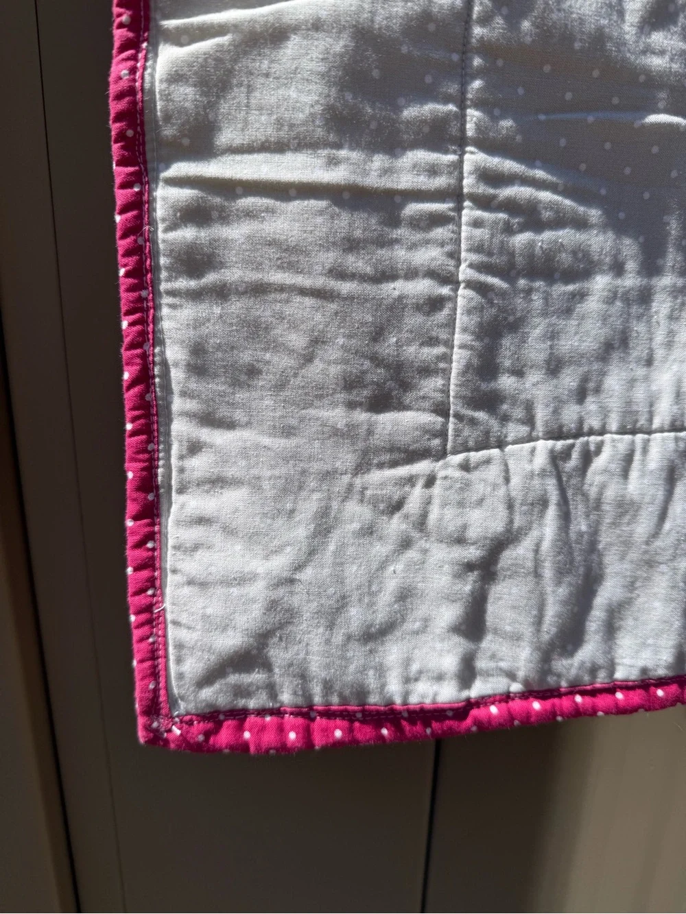 Vintage-Inspired Cozy “Avery Rose Quilt Baby or Throw Blanket In Pinks and Gray